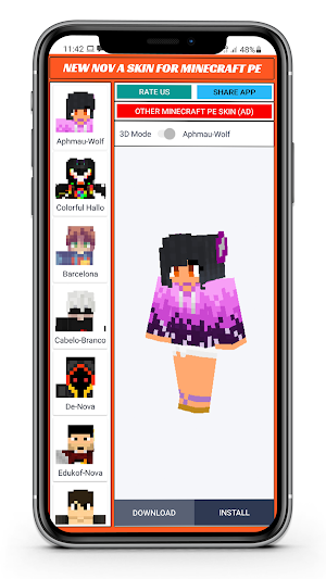 Nov A Skin for Minecraft PE Screenshot 1