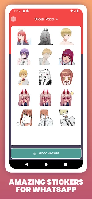 Chainsaw Man Stickers For WA Screenshot 3