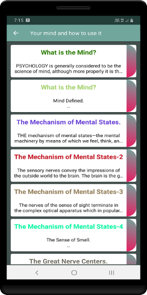 Your mind and how to use it Screenshot 1