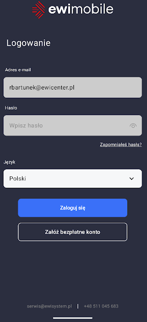 EwiMobile - Kierowca&Transport Screenshot 1