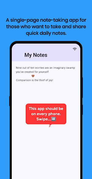 Daily note sharing server Screenshot 0