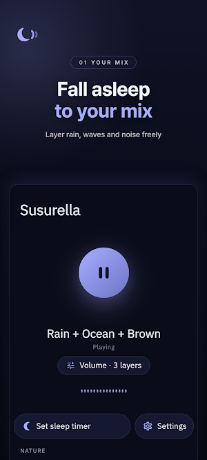 Susurella: Sleep Sound Mixer Screenshot 0