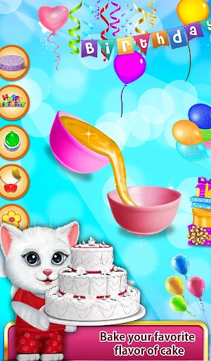 Kitty Birthday Party Games Screenshot 1