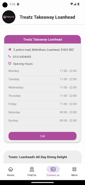 Treatz Takeaway Loanhead Screenshot 1
