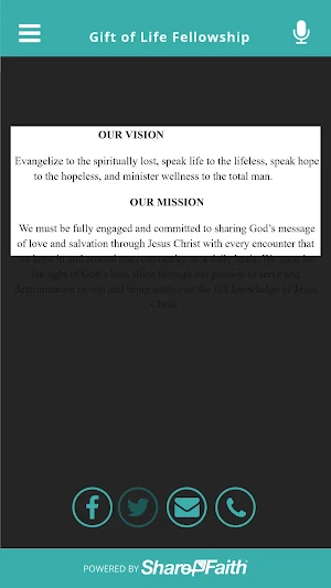 Gift of Life Fellowship Screenshot 2