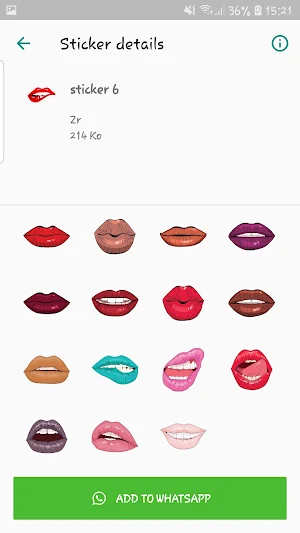Kiss & Lips - WAStickerApps Screenshot 3