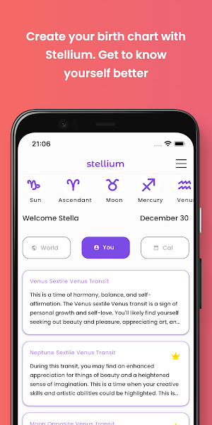 Stellium: AI Powered Astrology Screenshot 0