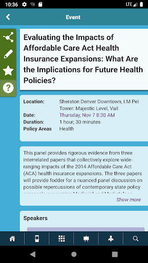 APPAM Conferences Screenshot 2