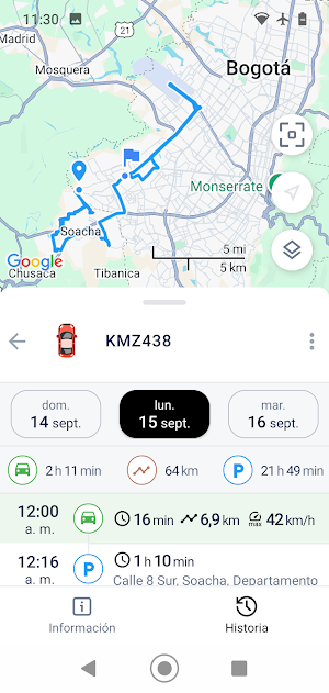 Datatrack GPS Screenshot 2