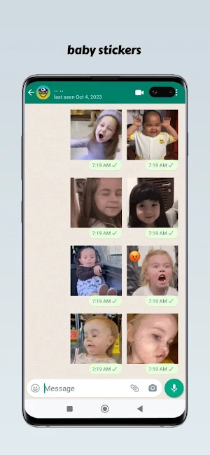 Cute Bebe Stickers Screenshot 0