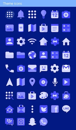 Blue Chaouen Theme +HOME Screenshot 3