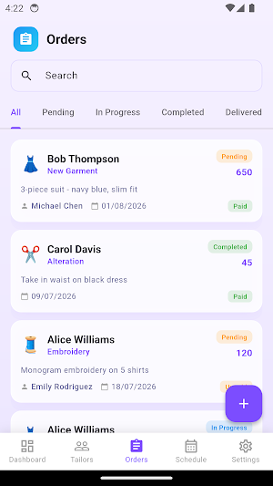 Tailor Workshop Manager Screenshot 2