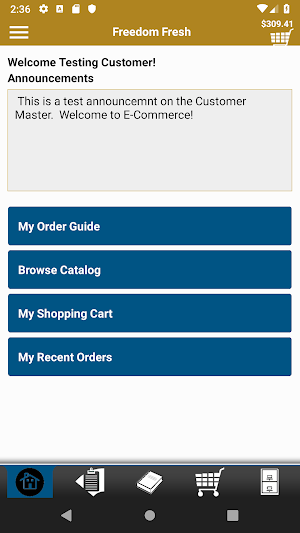 Freedom Fresh Checkout Screenshot 0