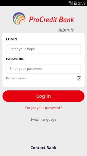 ProCredit Mobile Banking Albania Screenshot 0