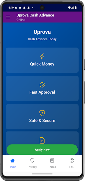 Uprova Cash Advance Now Screenshot 0