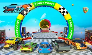 Jet Car Stunts Ramp Car Jumping: Stunt Car Games Screenshot 3