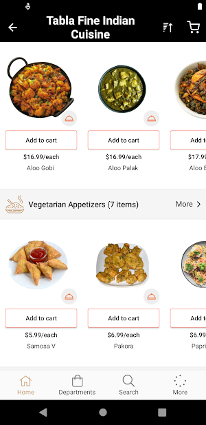 Tabla Fine Indian Cuisine Screenshot 1