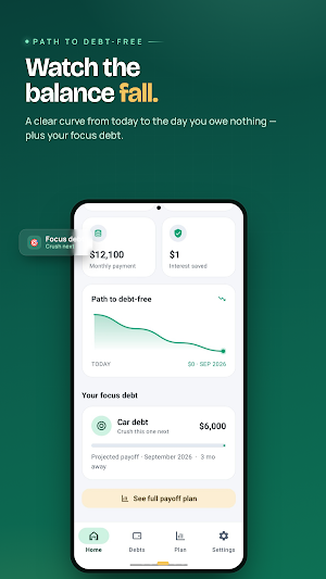 Debt Snowball Payoff Planner Screenshot 2
