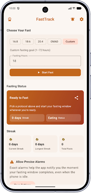 FastTrack: Fasting Timer Screenshot 1
