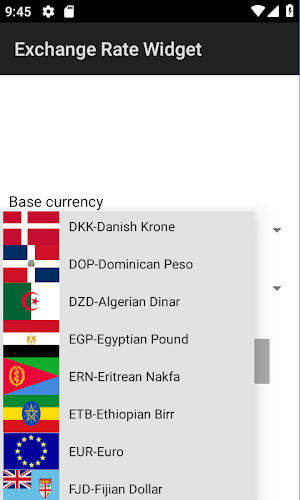 Exchange Rate Widget Screenshot 2