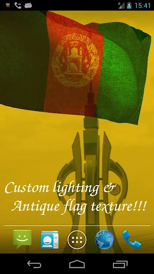 Afghanistan Flag Live Wallpaper Screenshot 3