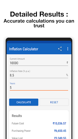 Inflation Calculator Screenshot 2