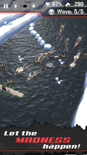 Dawn Uprising: Battle Ship Defense Screenshot 2