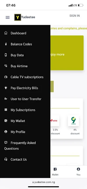Yudeetee Cheap data, airtime,electricity and cable Screenshot 0