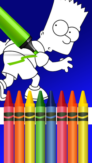 Bart Art Coloring Book Screenshot 3