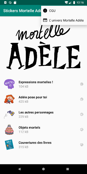 Stickers Mortelle Adèle Screenshot 1