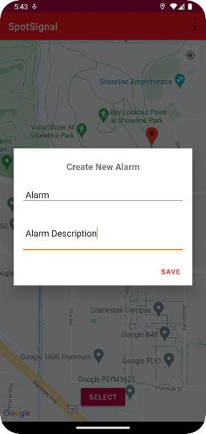 Spot Signal - Location Alarm Screenshot 1