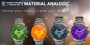 Material Analogic Watch Face Screenshot 1