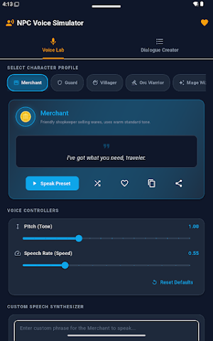 NPC Voice Simulator screenshot 3