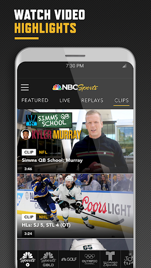 NBC Sports Screenshot 2