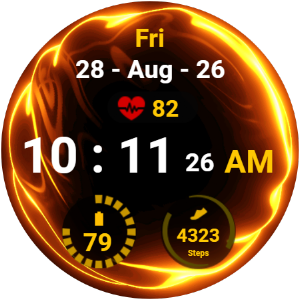 Fluid Lava Watch Face Screenshot 0