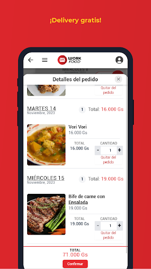 Work Food Screenshot 1