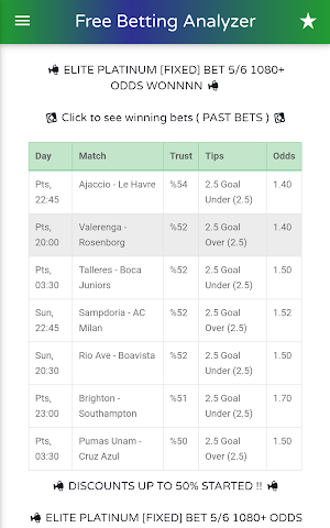 Betting Analyzer - Alex Ferguso ( NO ADS ) Screenshot 3