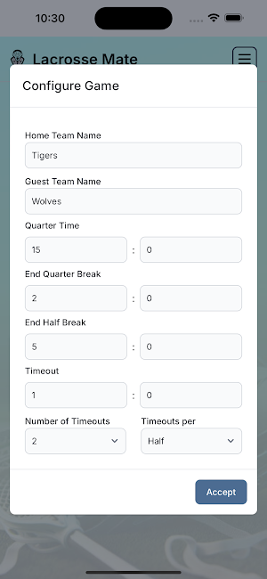 Lacrosse Mate Screenshot 1