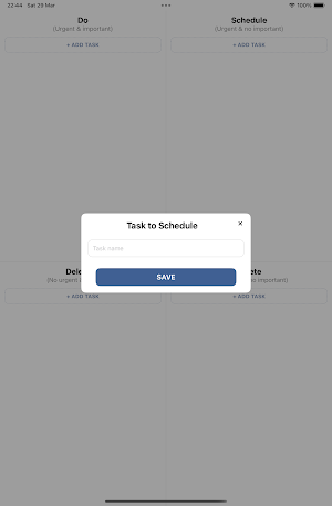 Eisenhower matrix Screenshot 3