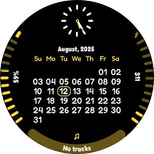 DS H010+ - Calendar watch face Screenshot 3