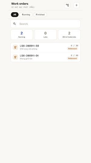 Factory Manager: MES Barcode Screenshot 2