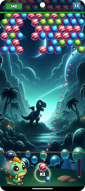 Jurassic Bubble Pop Screenshot 0