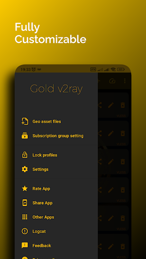 Gold V2ray : VPN client Screenshot 2