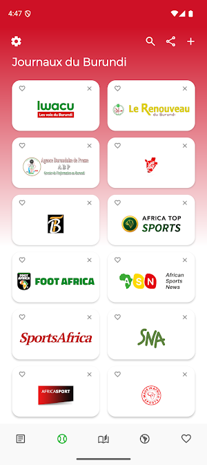 Journaux du Burundi Screenshot 1