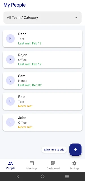 One On One Tracker Screenshot 0