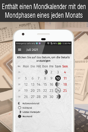Kalender mit feiertagen deutsch 2021 kostenlos Screenshot 3