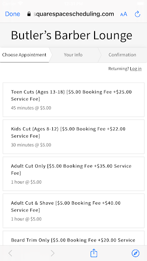 Butler's Barber Lounge Screenshot 2