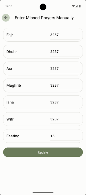5te5 Qadha Prayer Screenshot 2
