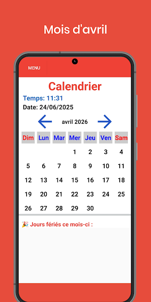 France Calendar 2026- Holidays Screenshot 3