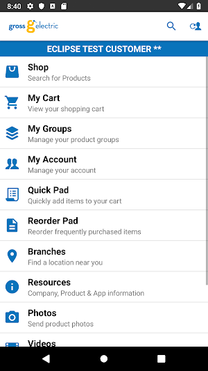 Gross Electric OE Touch Screenshot 0